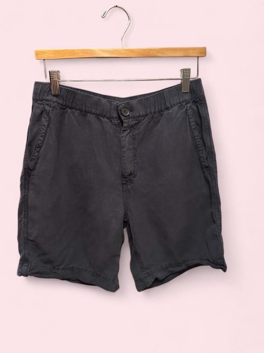 Alex Mill Men's Dark Gray Flat-Front Shorts